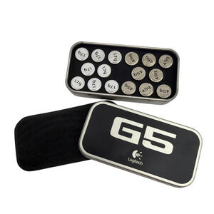 Logitech G5 Gaming Mouse Weight Set with Tin Case